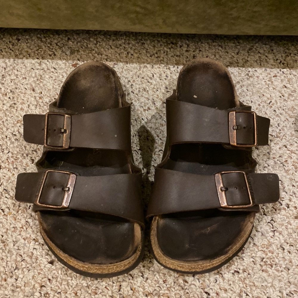 Arizona Birkenstocks Dark Brown